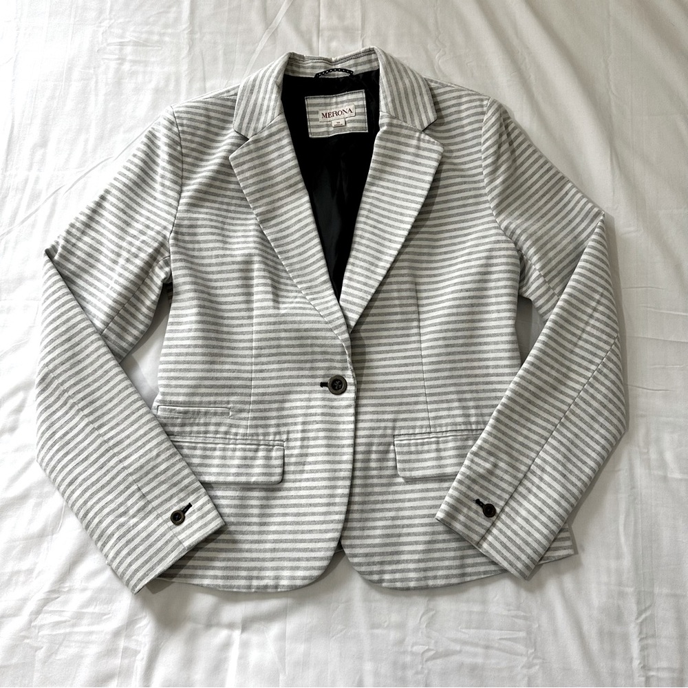 Merona Women’s Striped Blazer Size 10